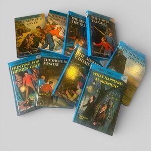 Hardy Boys boxed collection set of 9 books, nearly complete, 1992 vintage rare